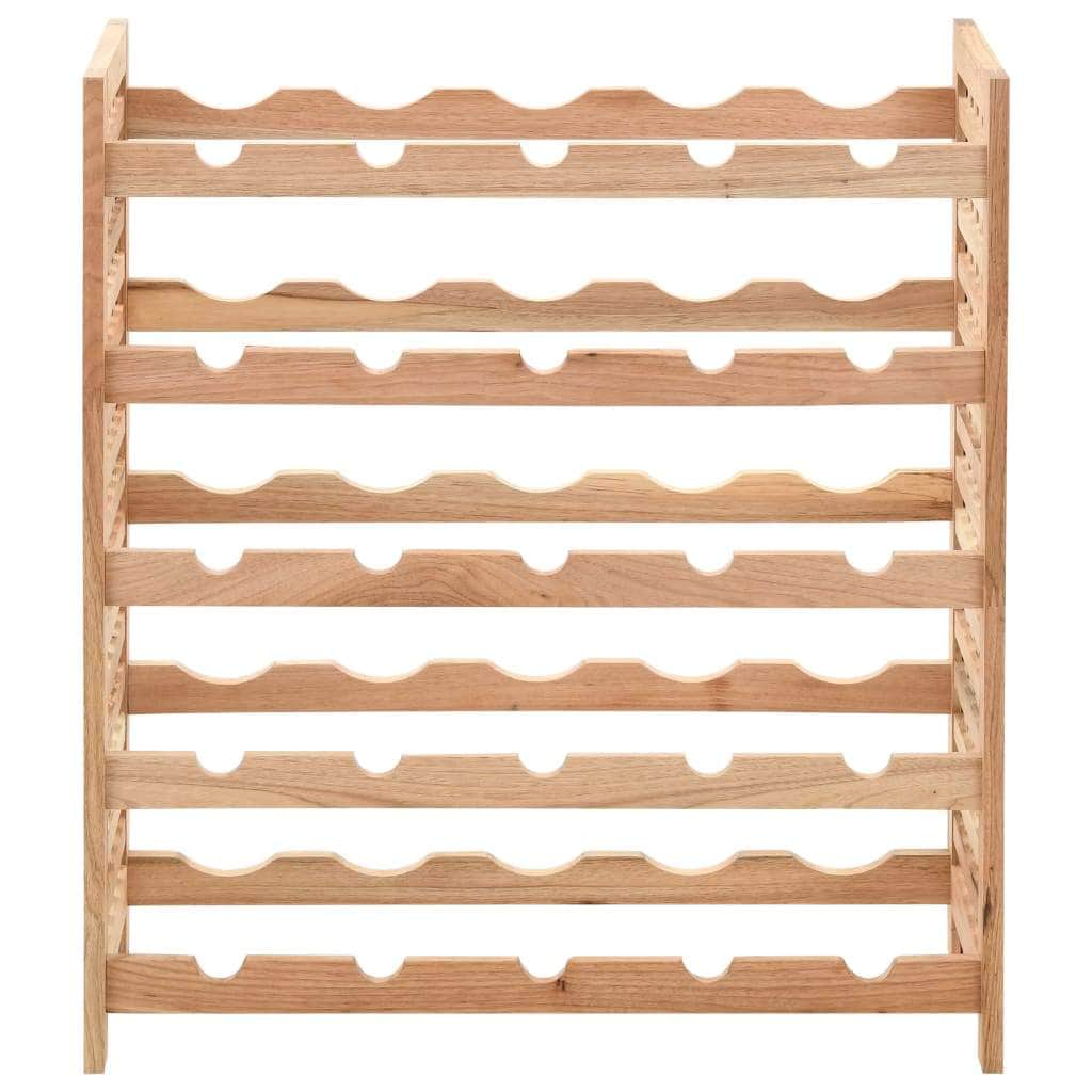 Wine Rack for 25 Bottles Solid Walnut Wood