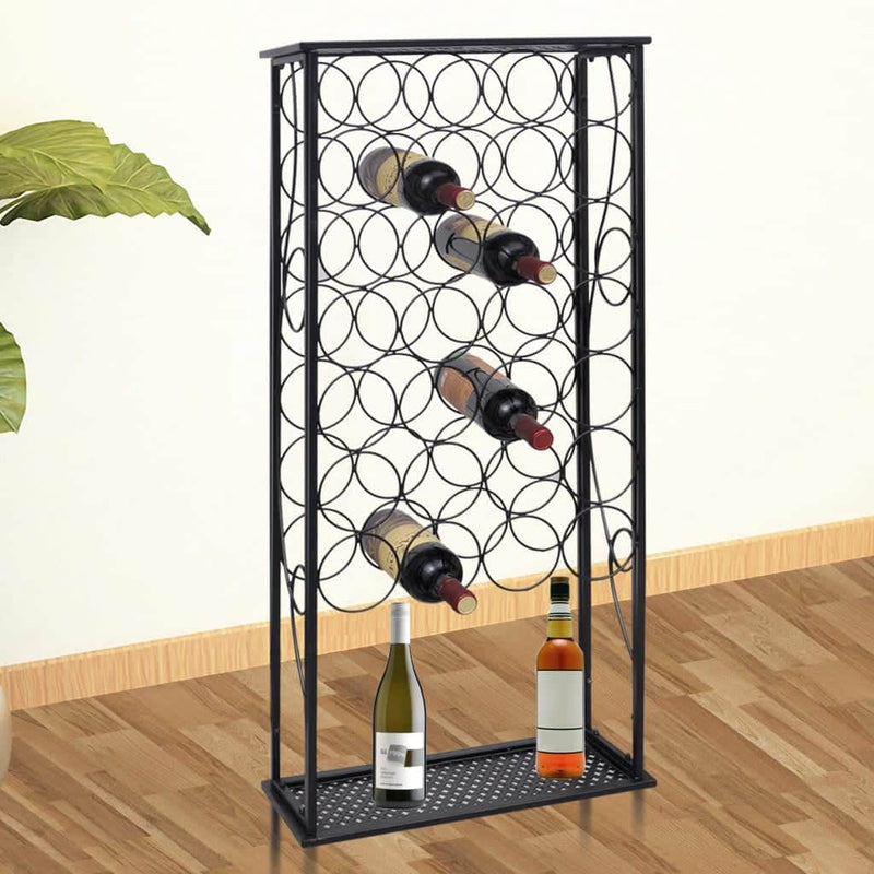 Wine Rack for 28 Bottles Metal | Metal finish - photo 14