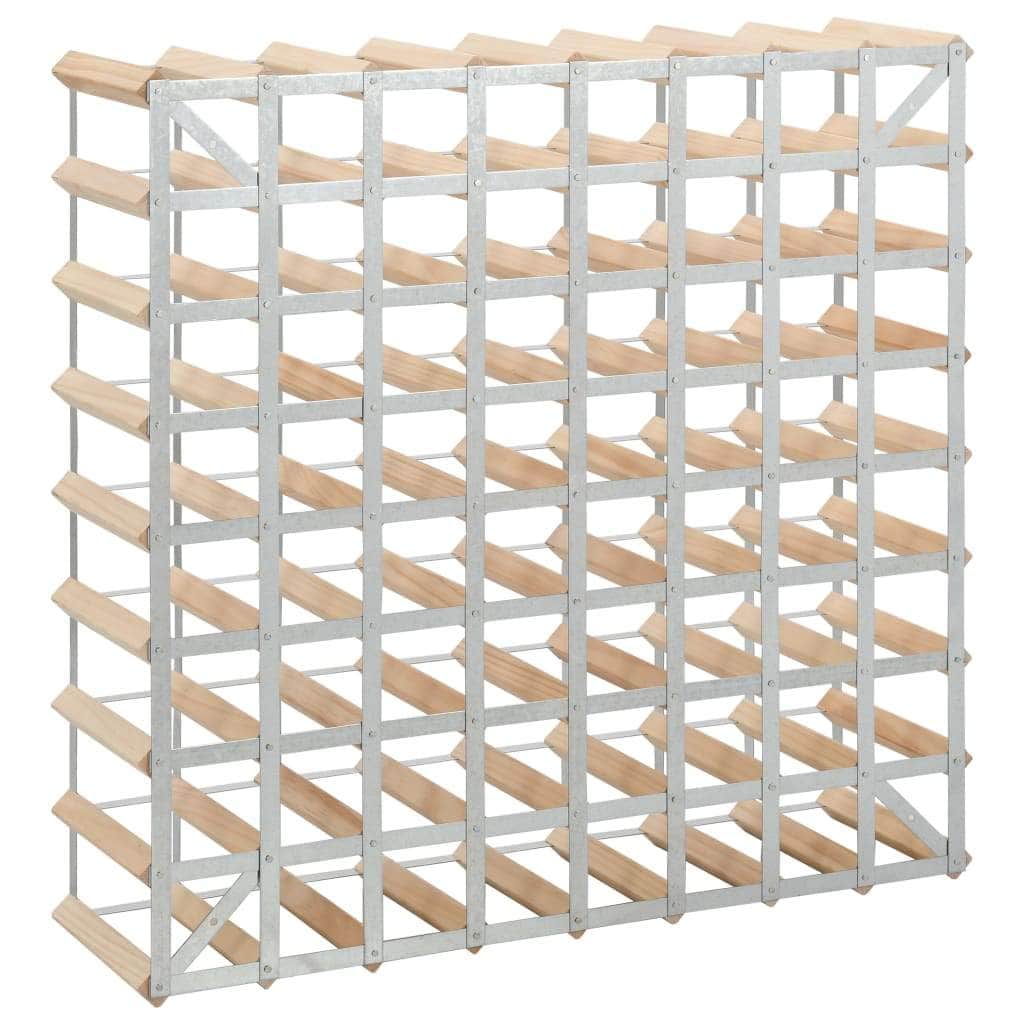 Wine Rack for 72 Bottles Solid Pinewood - Simple deals