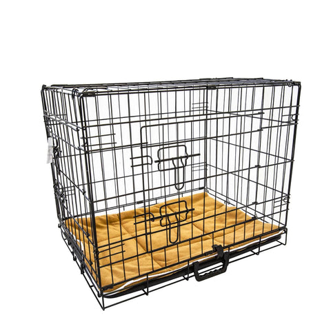 Wire Dog Cage Foldable Crate Kennel 36In Withtray + Cushion Mat Combo