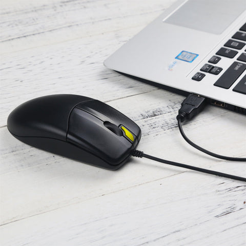 Wired Optical Mouse Computer PC Laptop Mac USB 2.0 Plug and Play