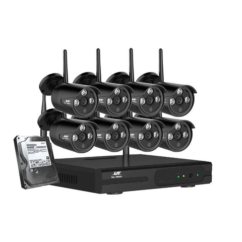 Wireless 8CH 3MP NVR Home Security in High Definition - 4TB Guardian