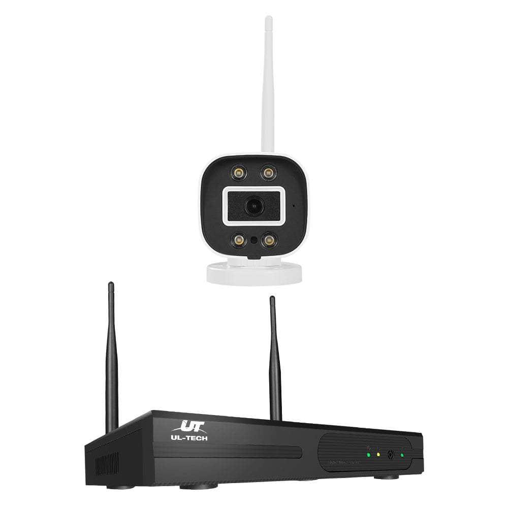 Wireless Cctv Security System 8Ch 3Mp 8 Square Cameras 1Tb
