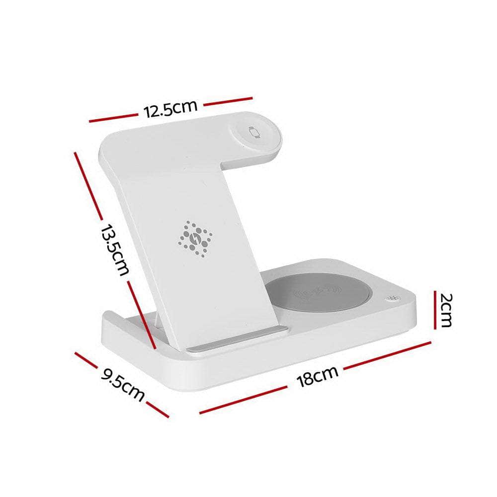 Wireless Charger Dock Fast Charging for Phone White