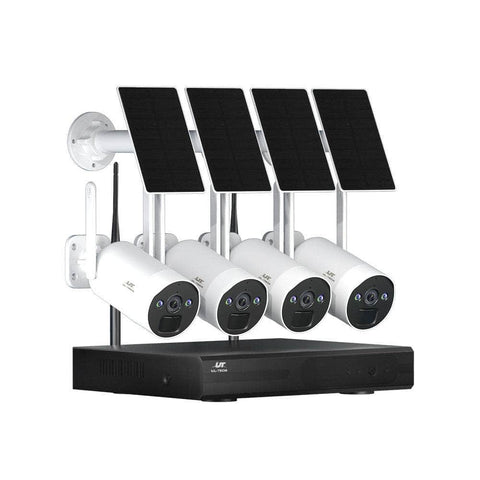 Wireless Solar Cctv Security Cameras 4Mp 8Ch Nvr