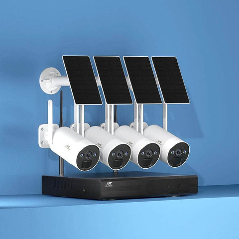 Wireless Solar Cctv Security Cameras 4Mp 8Ch Nvr