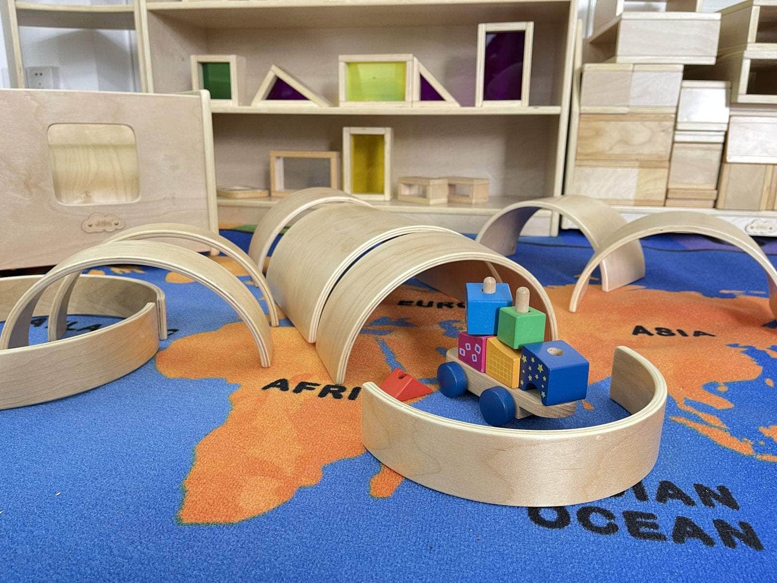 Wooden Arches and Tunnels Building Blocks Set 20pcs