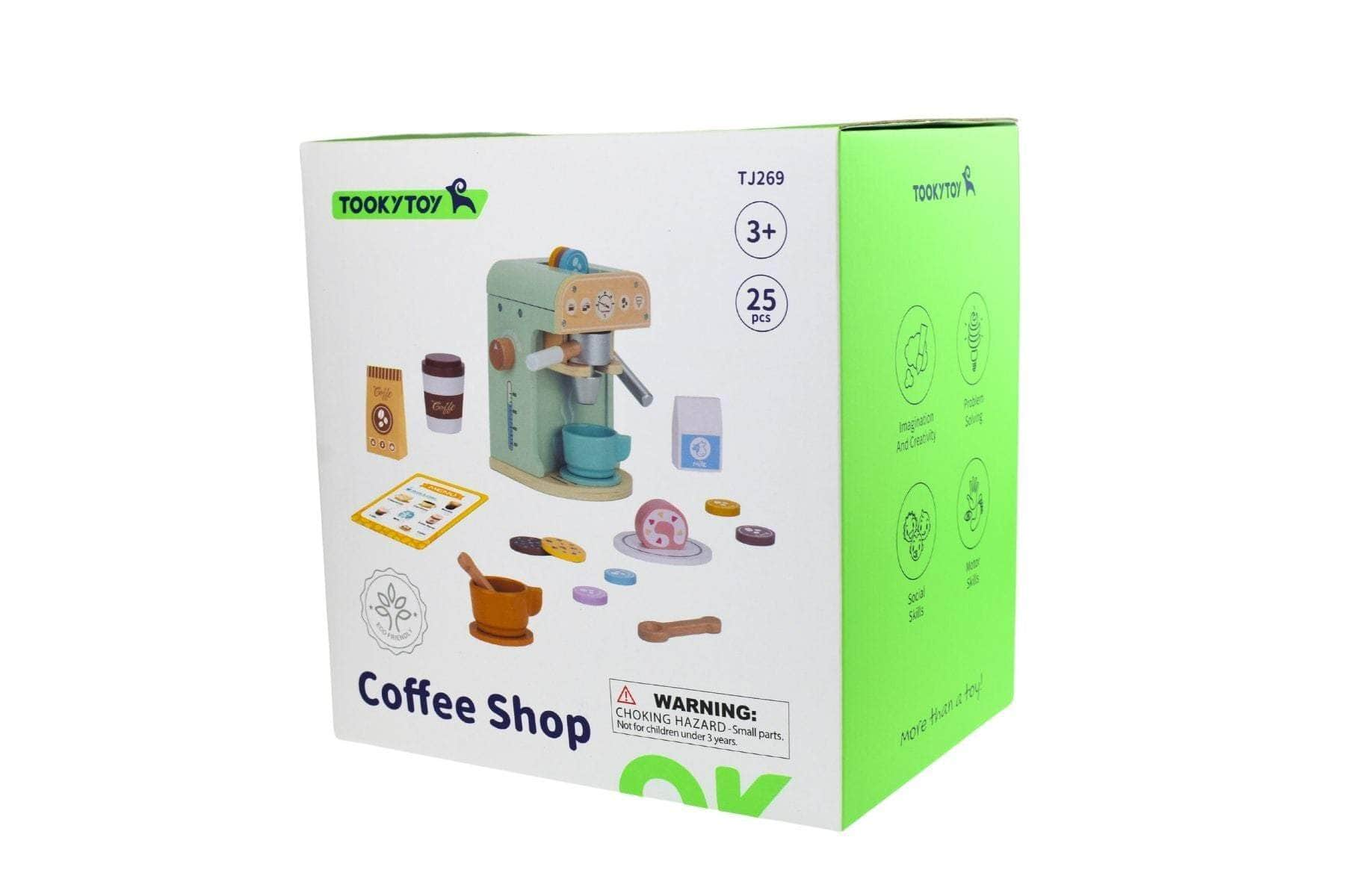 Wooden Barista Coffee Machine Set