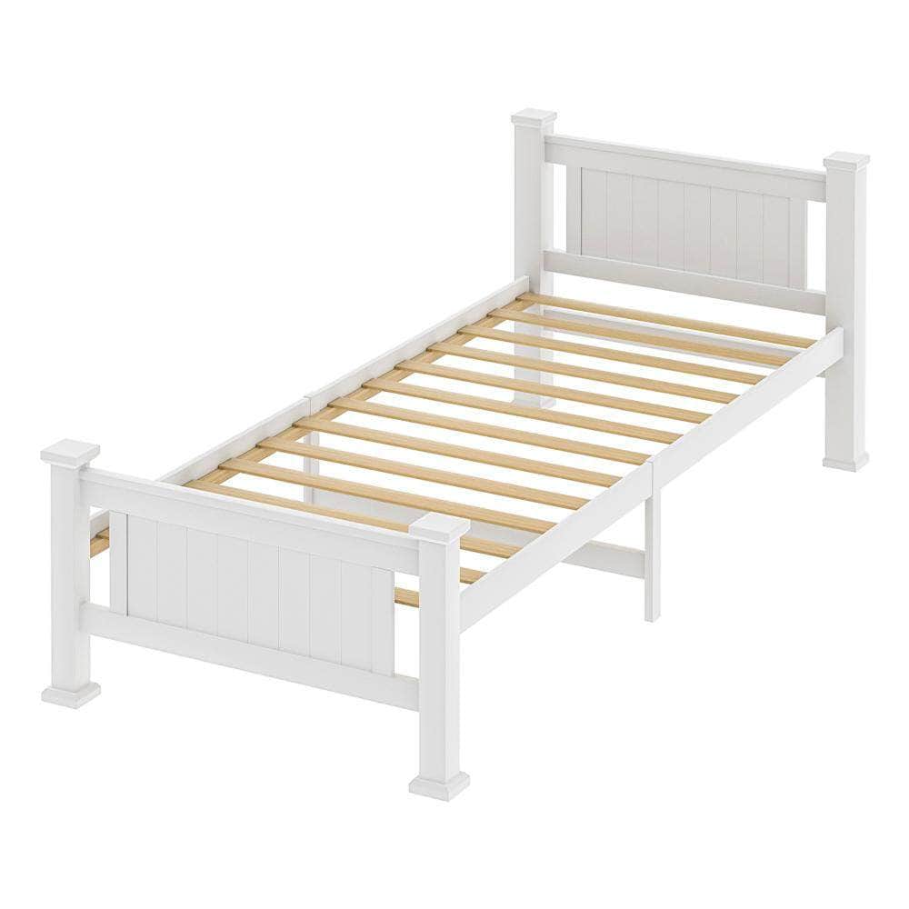 Wooden Bed Frame Single Size Pine Wood Timber Base Bedroom