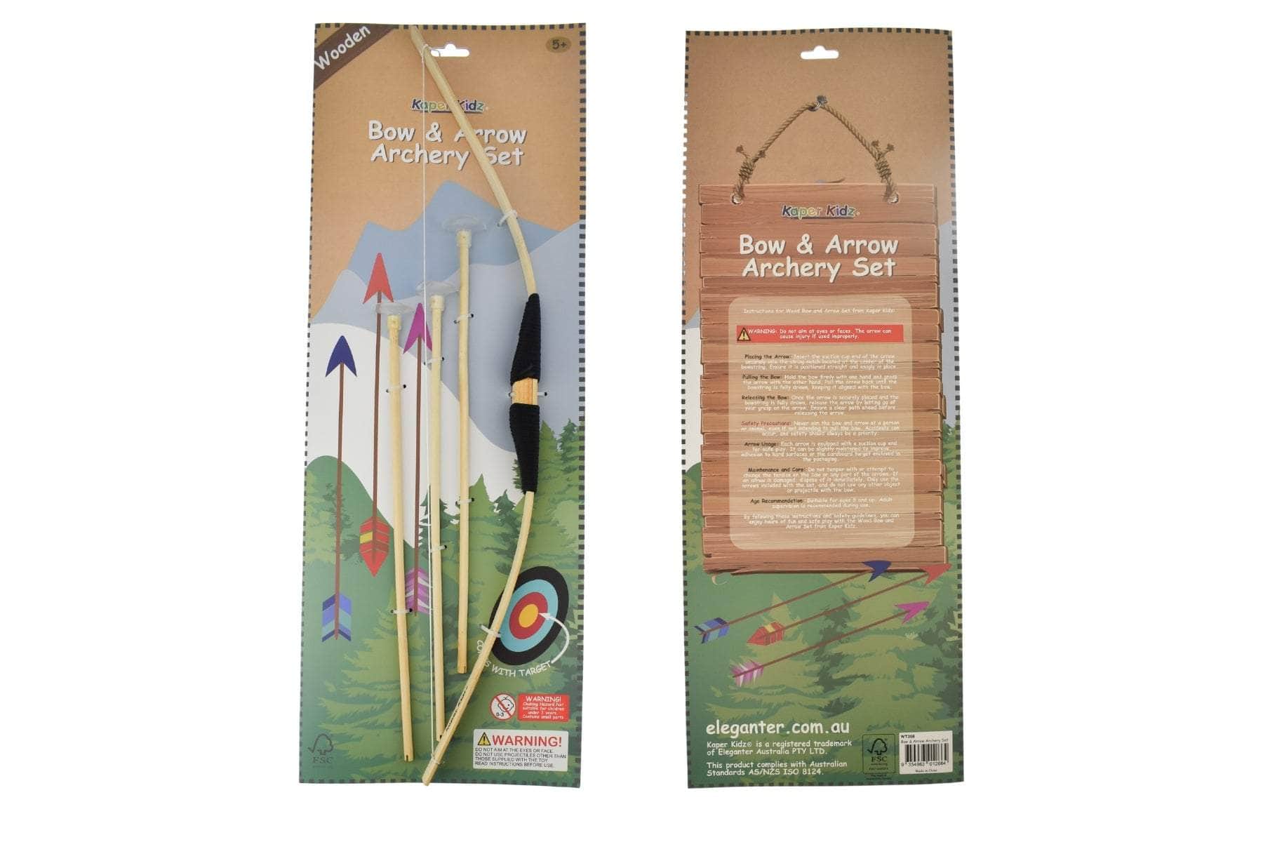 Wooden bow & arrow