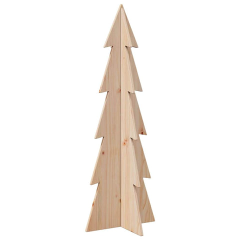 Wooden Christmas Tree for Decoration 112 cm Solid Wood Pine