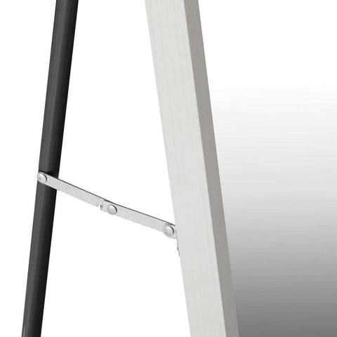 Wooden Full Length Mirror 166x60cm Rectangle White