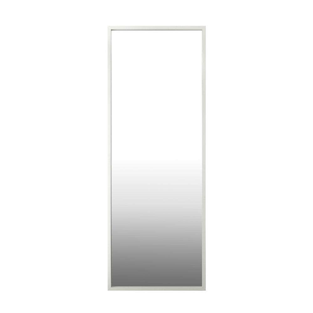 Wooden Full Length Mirror 166x60cm Rectangle White