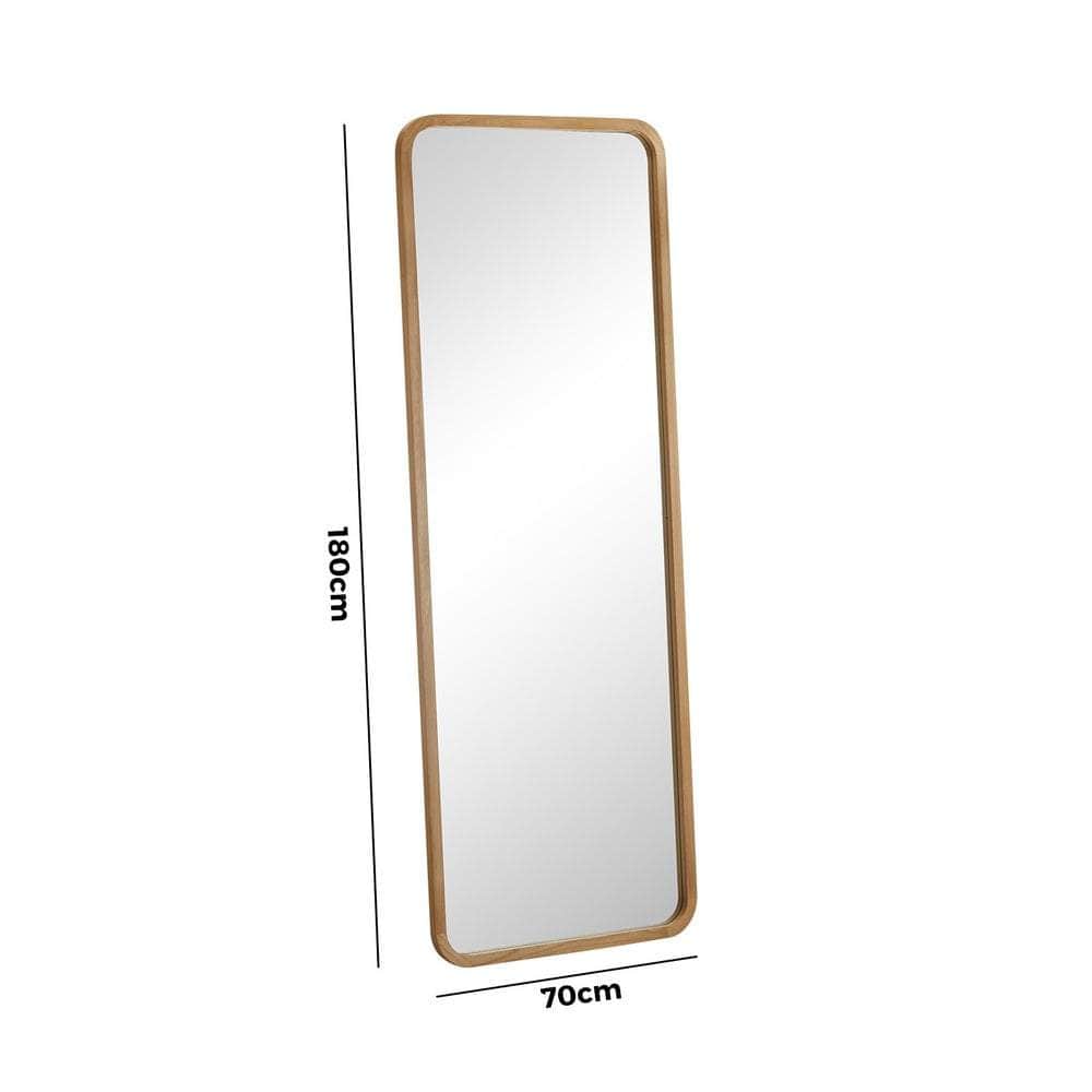 Wooden Full Length Mirror 180x70cm Rectangle Floor Mirrors