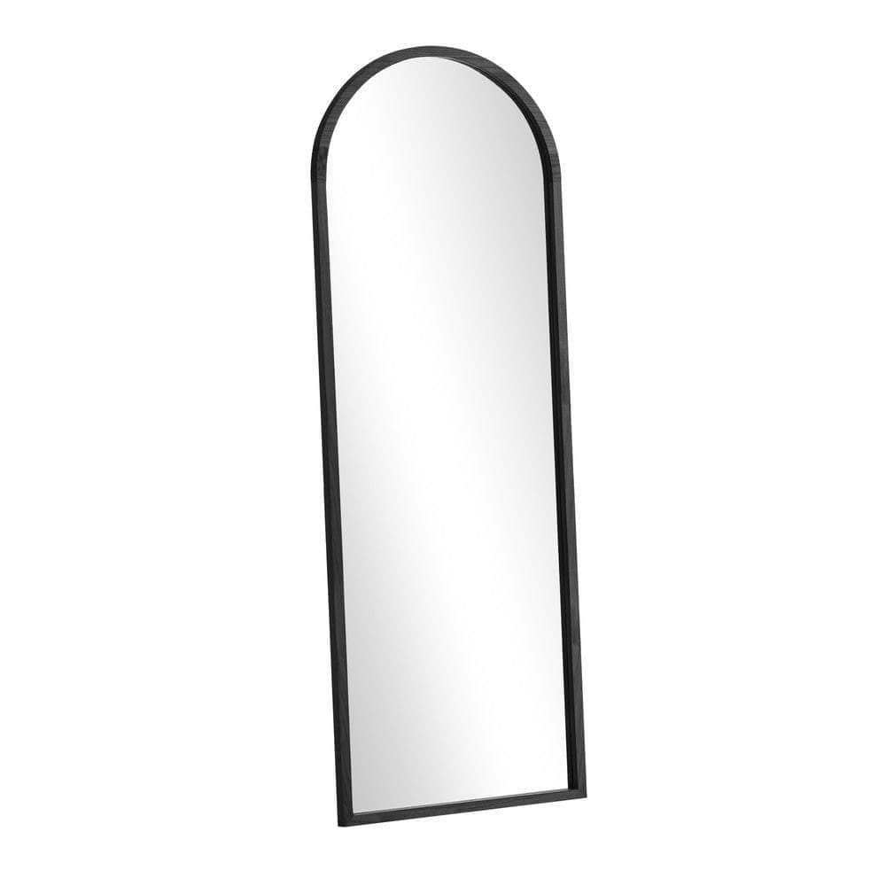 Wooden Full Length Mirror Arched Floor Mirror