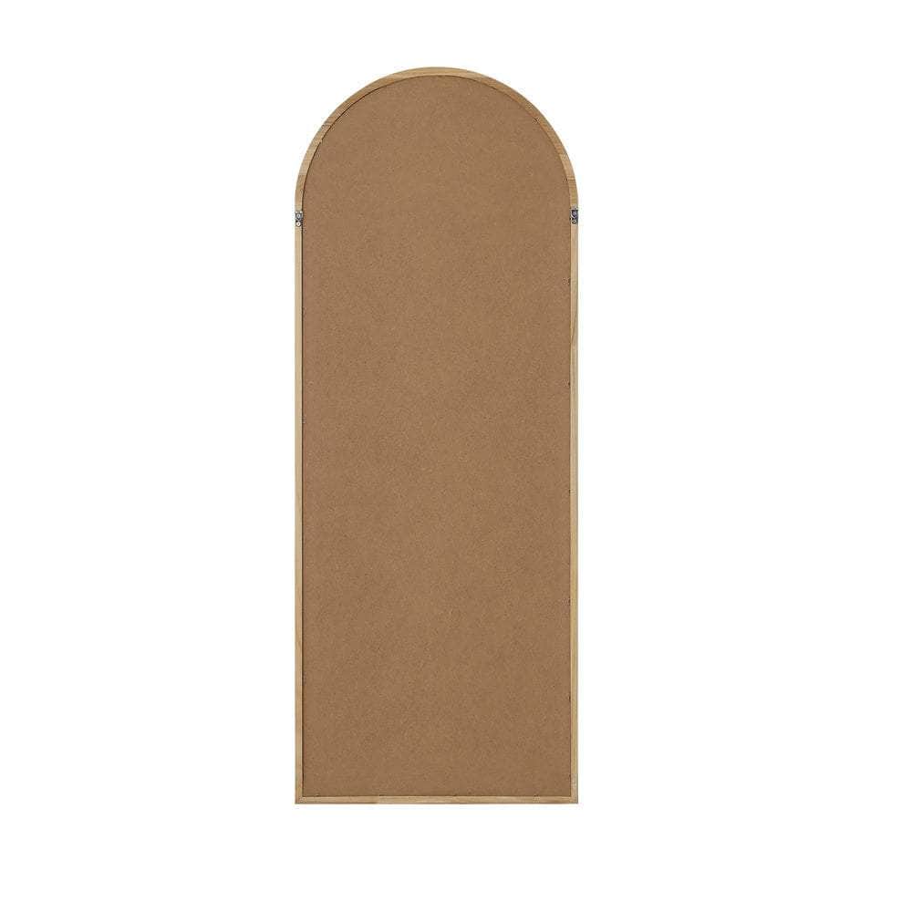 Wooden Full Length Mirror Arched Floor Mirror