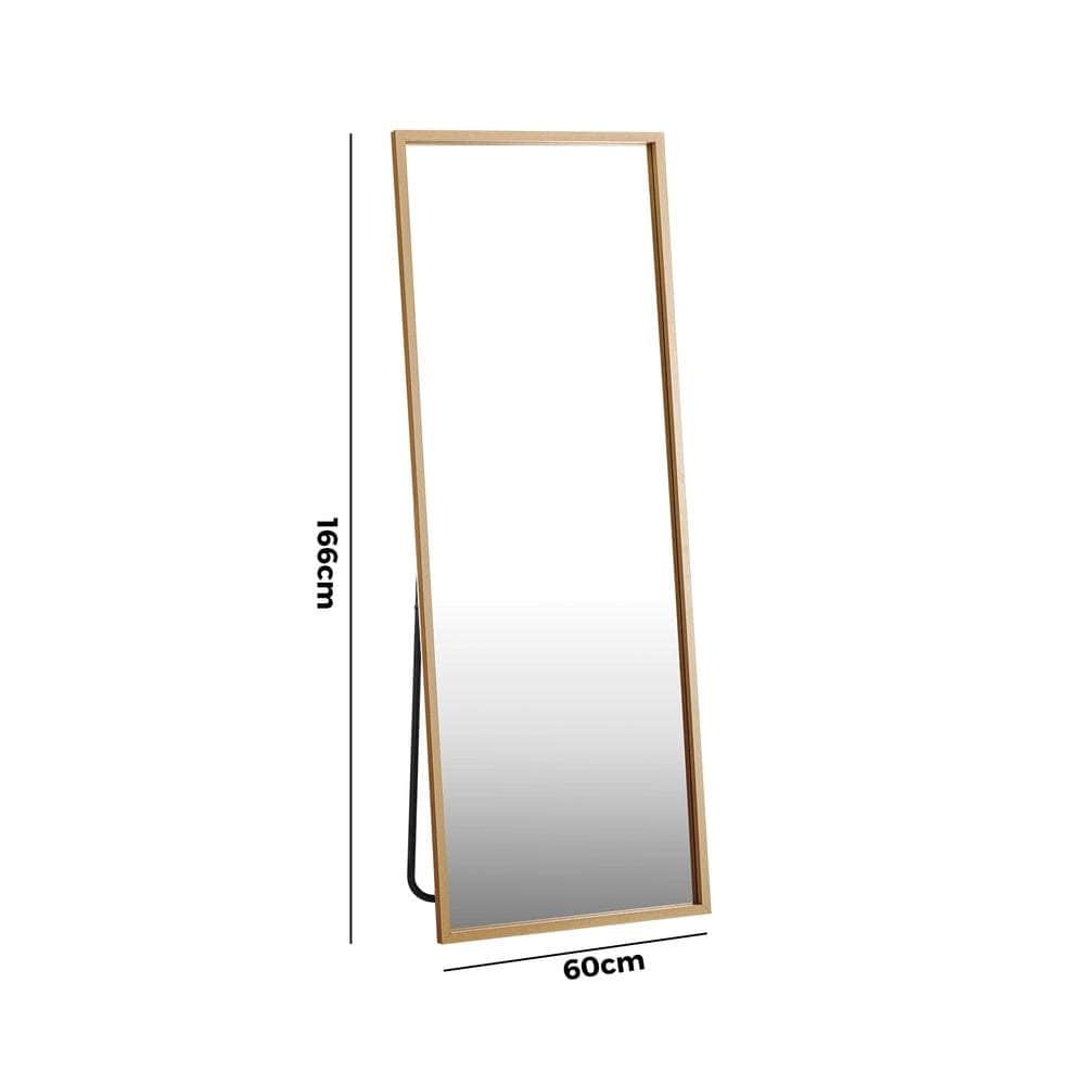 Wooden Full Length Mirror Rectangle Free Standing Black/White/Brown | Wooden finish