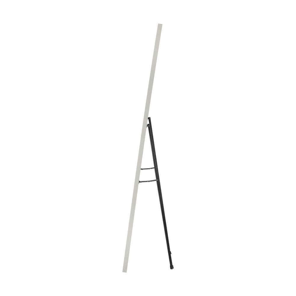Wooden Full Length Mirror Rectangle Free Standing Black/White/Brown, Black colour