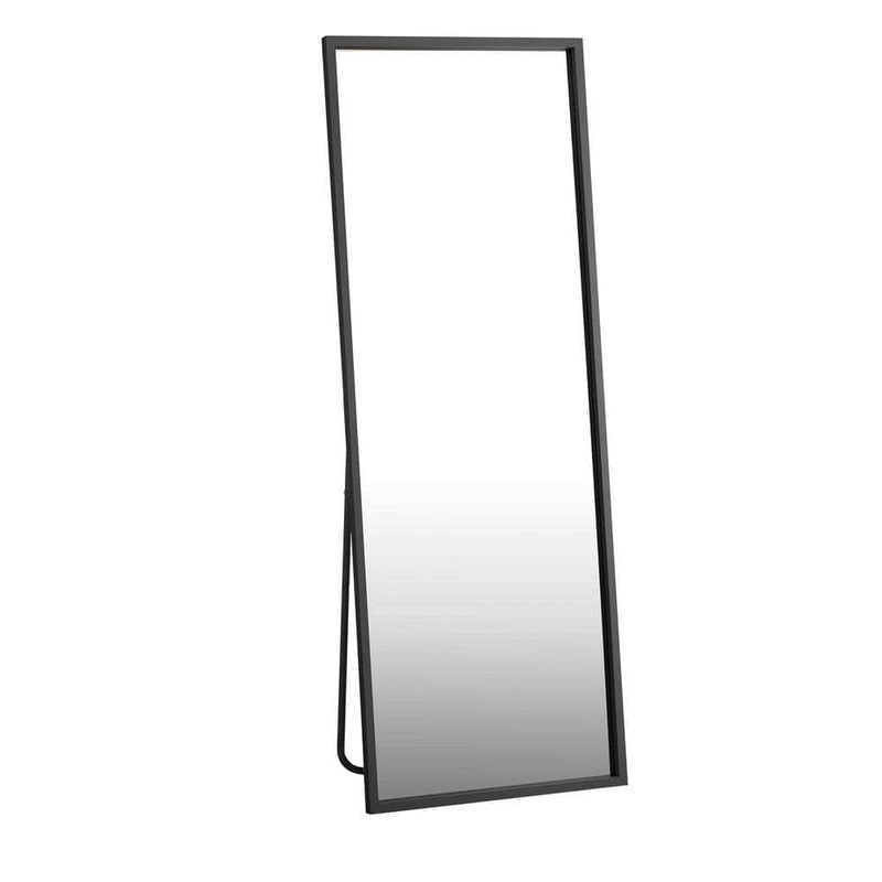 Wooden Full Length Mirror Rectangle Free Standing Black/White/Brown, Len Rect Blk - photo 21