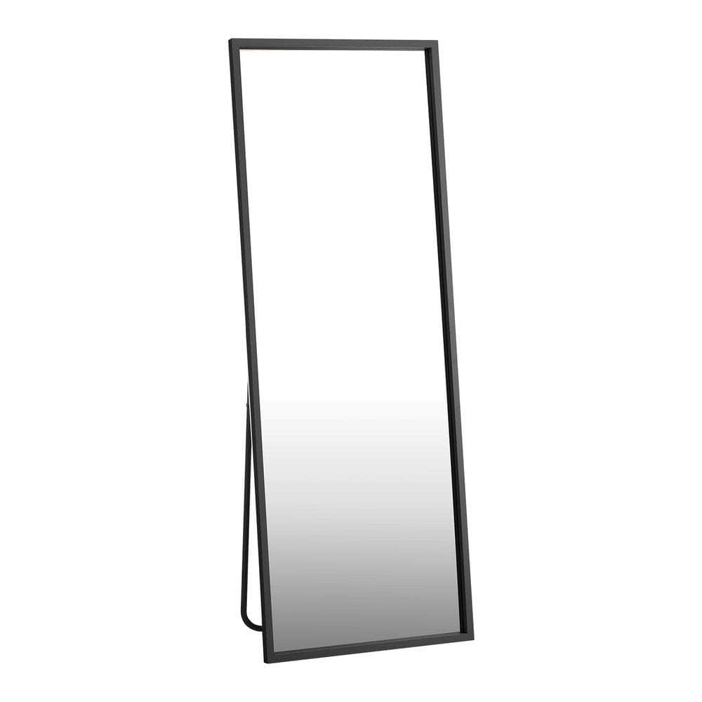 Wooden Full Length Mirror Rectangle Free Standing Black/White/Brown, Full Length Mirror - photo 22