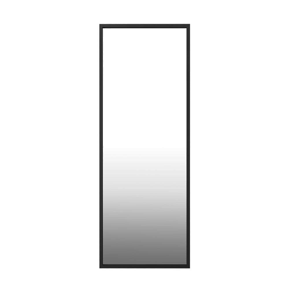 Wooden Full Length Mirror Rectangle Free Standing Black/White/Brown with Len Rect Blk - photo 25