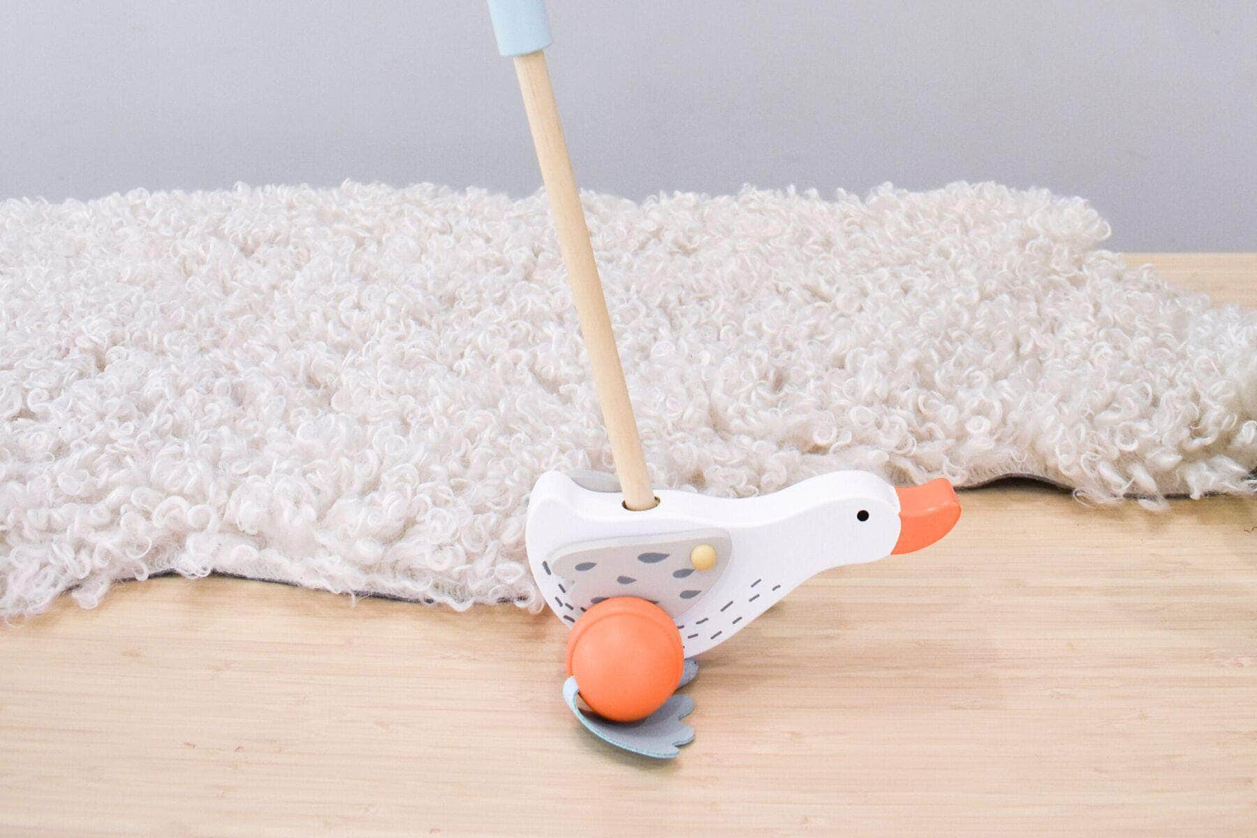 Wooden goose push a long