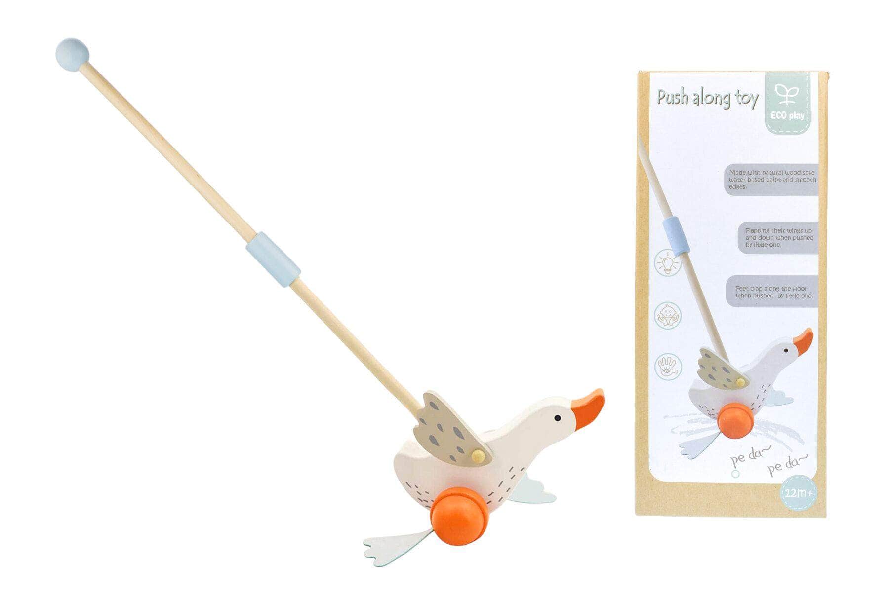 Wooden goose push a long