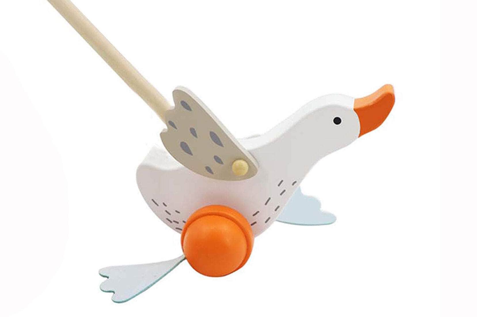 Wooden goose push a long