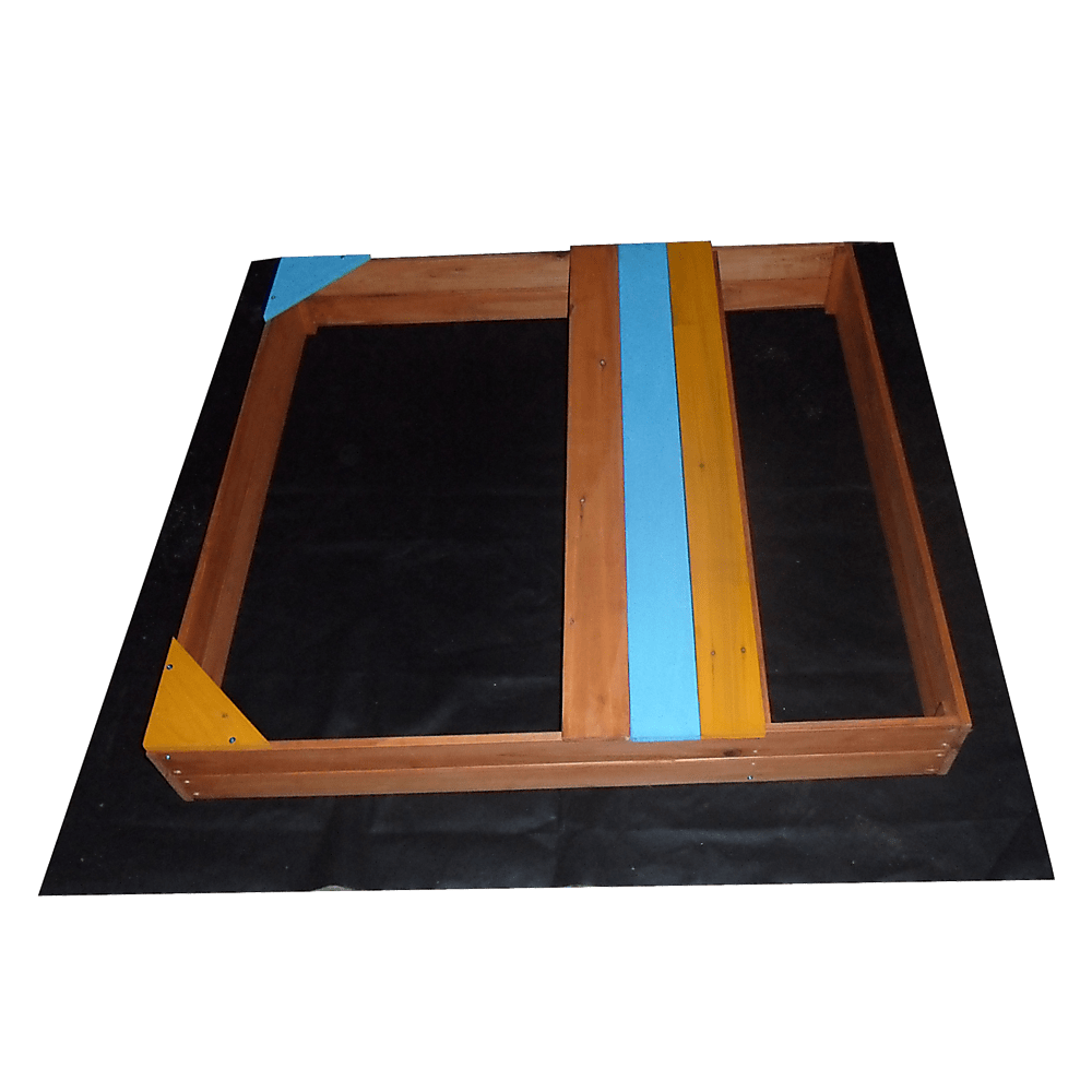 Wooden Kids Backyard Sandbox Children Outdoor Play Toy Sandpit