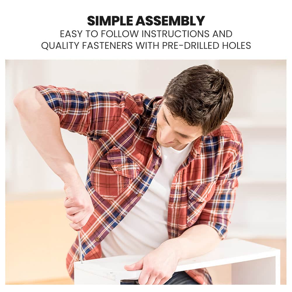 Wooden Kids Single Loft Bed Frame - Hiding Space Underneath With