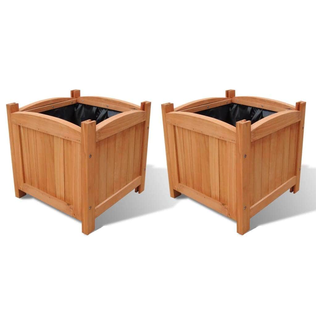 Wooden Planter Set of 2 - Simple deals