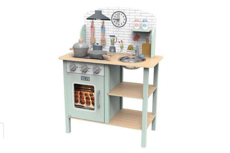 Wooden Play Kitchen Set - Toys-Vehicles