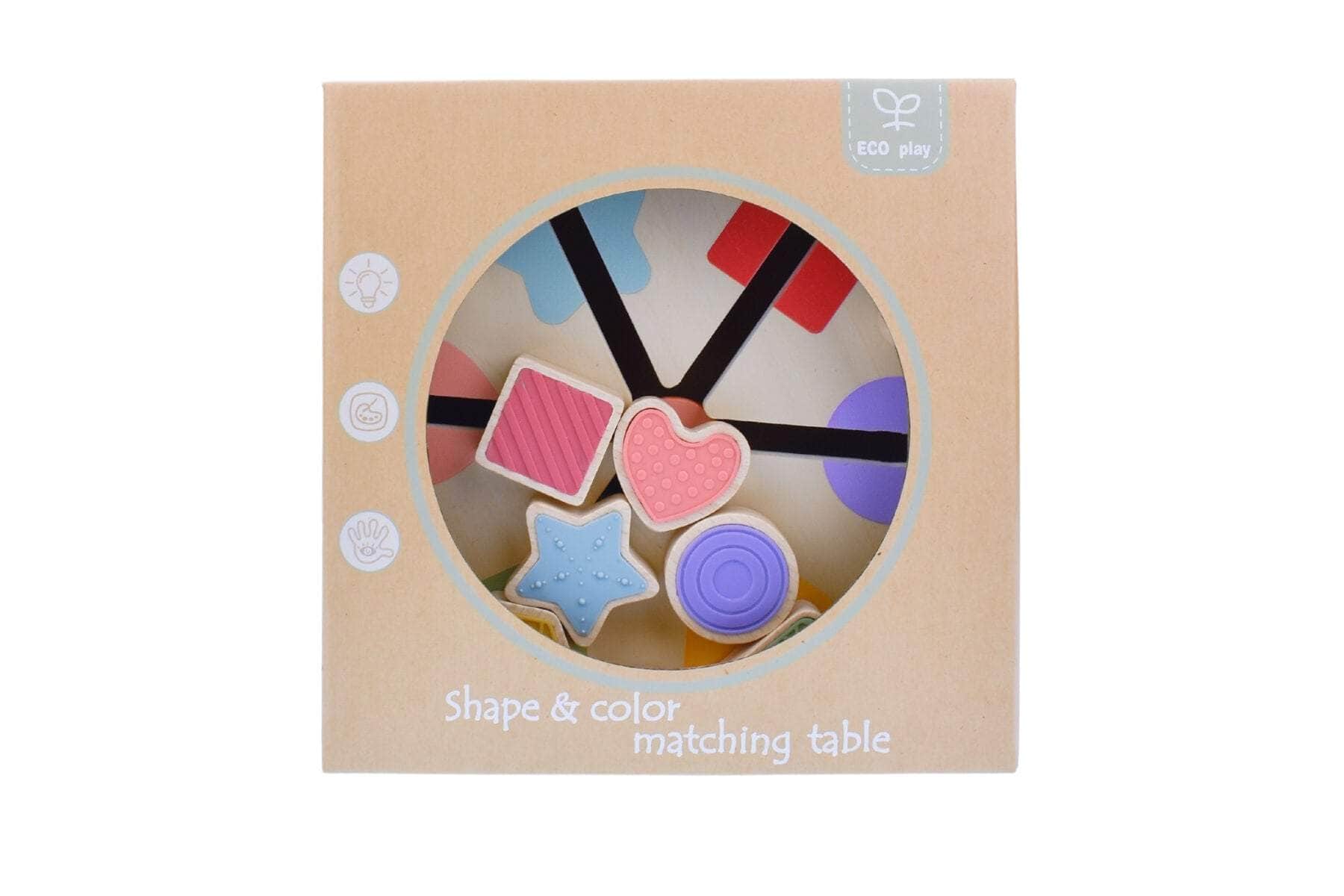 Wooden shape & colour match table
