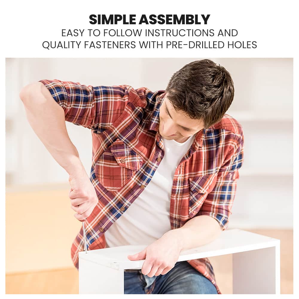 Wooden Single Sofa Bed Frame With Storage Drawers - White Slat