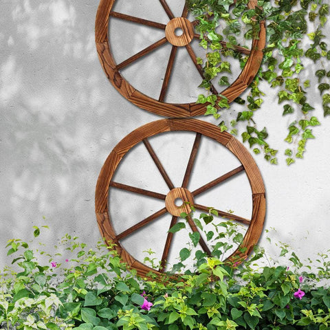 Wooden Wagon Wheel X2