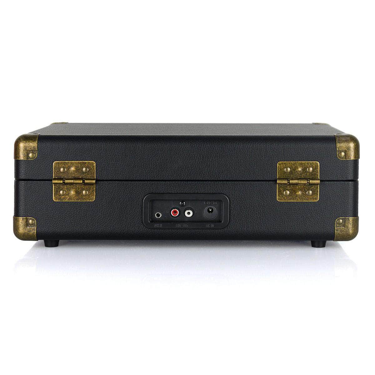 Woodstock II Black Retro Bluetooth TX/RX Turntable