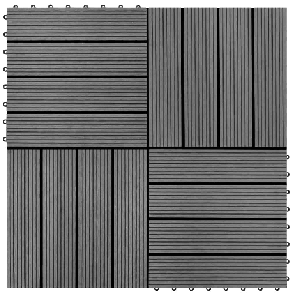 WPC Tiles Grey - Flooring & Carpet