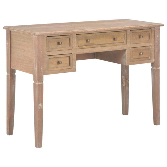 Writing Desk Brown Wood - Office Desks