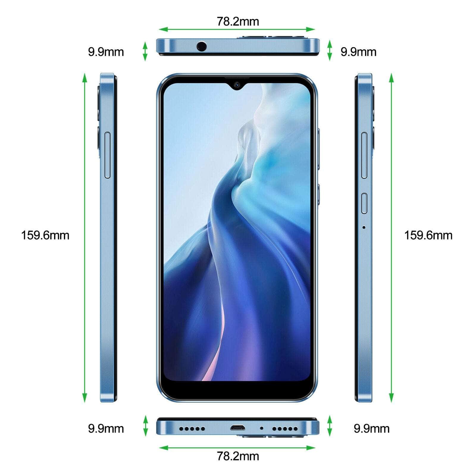 XGODY 6.3" AU Unlocked Mobile Phone New Android 4G Smartphone Dual SIM Quad Core