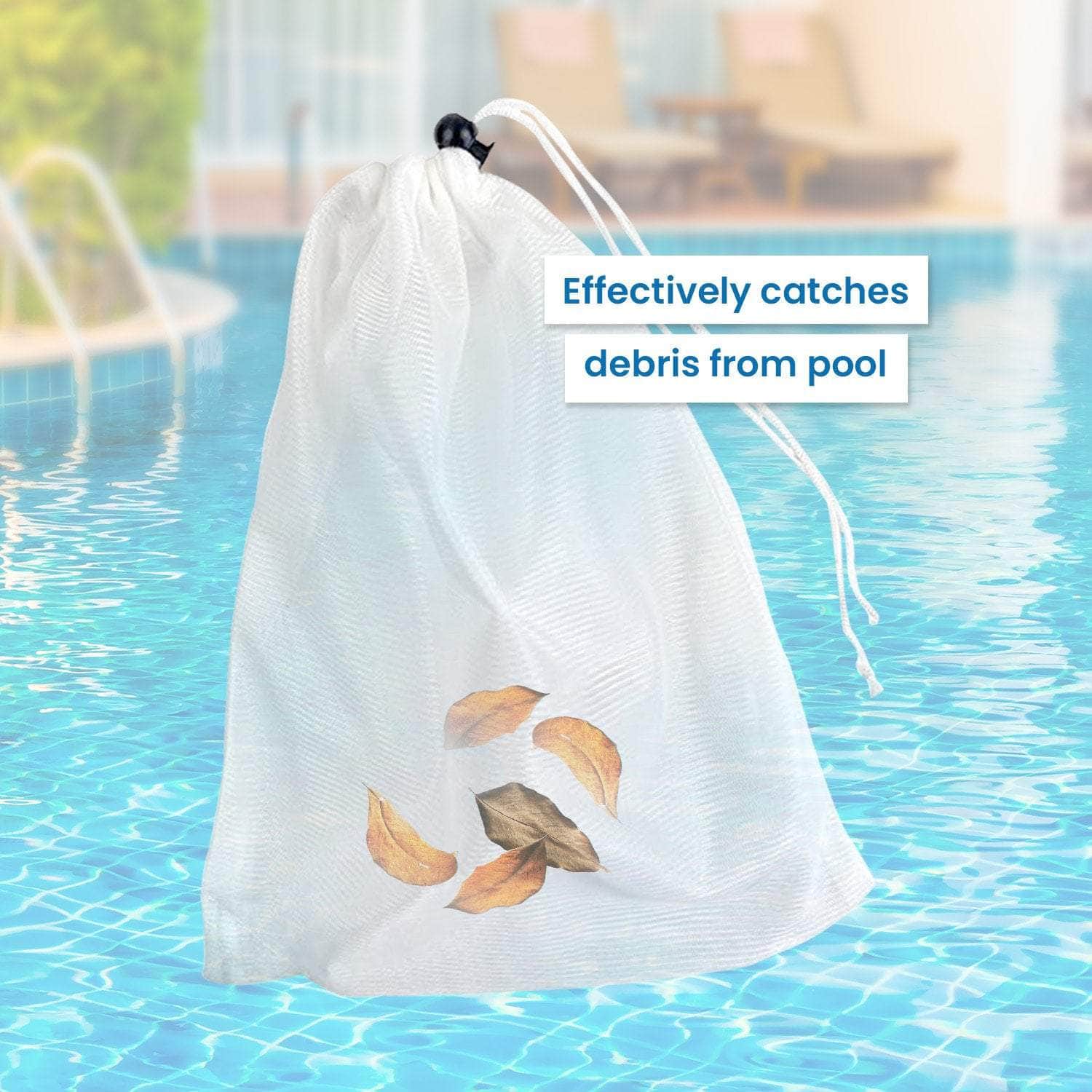 XL Mesh Bags for Pool Vacuum Leaf Eater with outdoor living