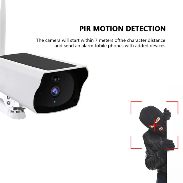 Y4P Security WiFi Camera with Solar Battery