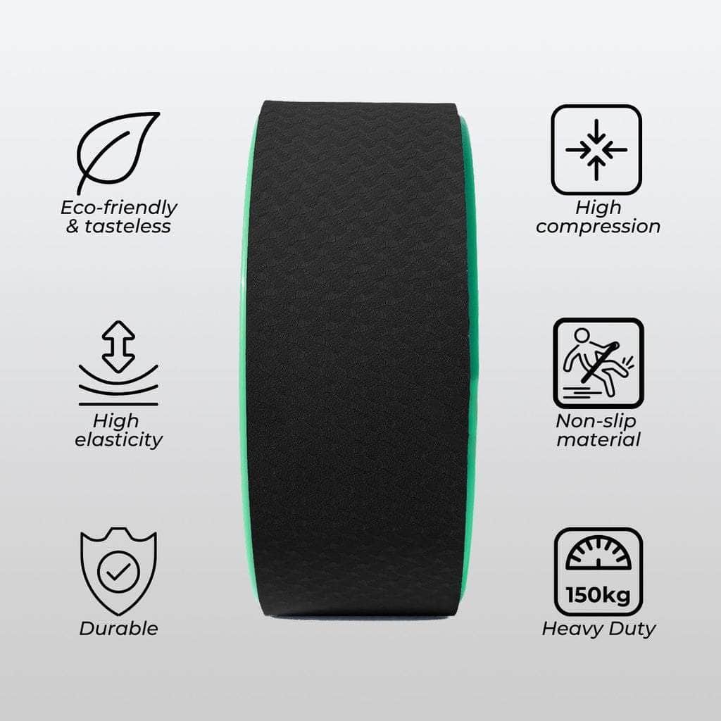 Yoga Wheel 3 pieces set ( 3 Yoga Wheel ) (Green) VP-YBS-105-SD