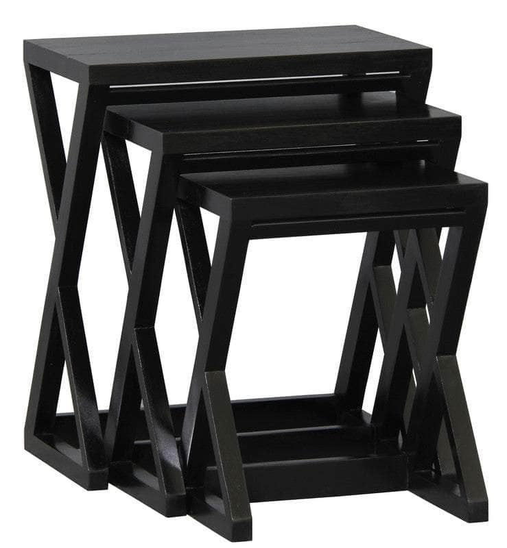 Z Style Nest Of Table (Black)