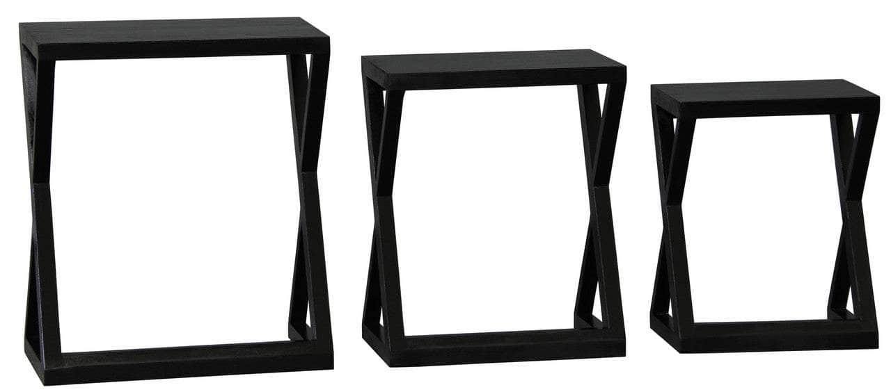 Z Style Nest Of Table (Black)