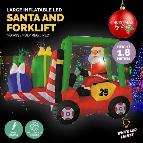 2.4 x 1.8m Santa & Forklift Built-In Blower LED Lighting