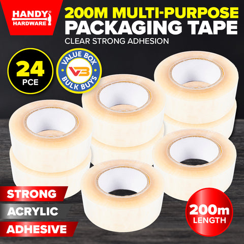 Handy Hardware 24Pce Packaging Tape Clear Multipurpose