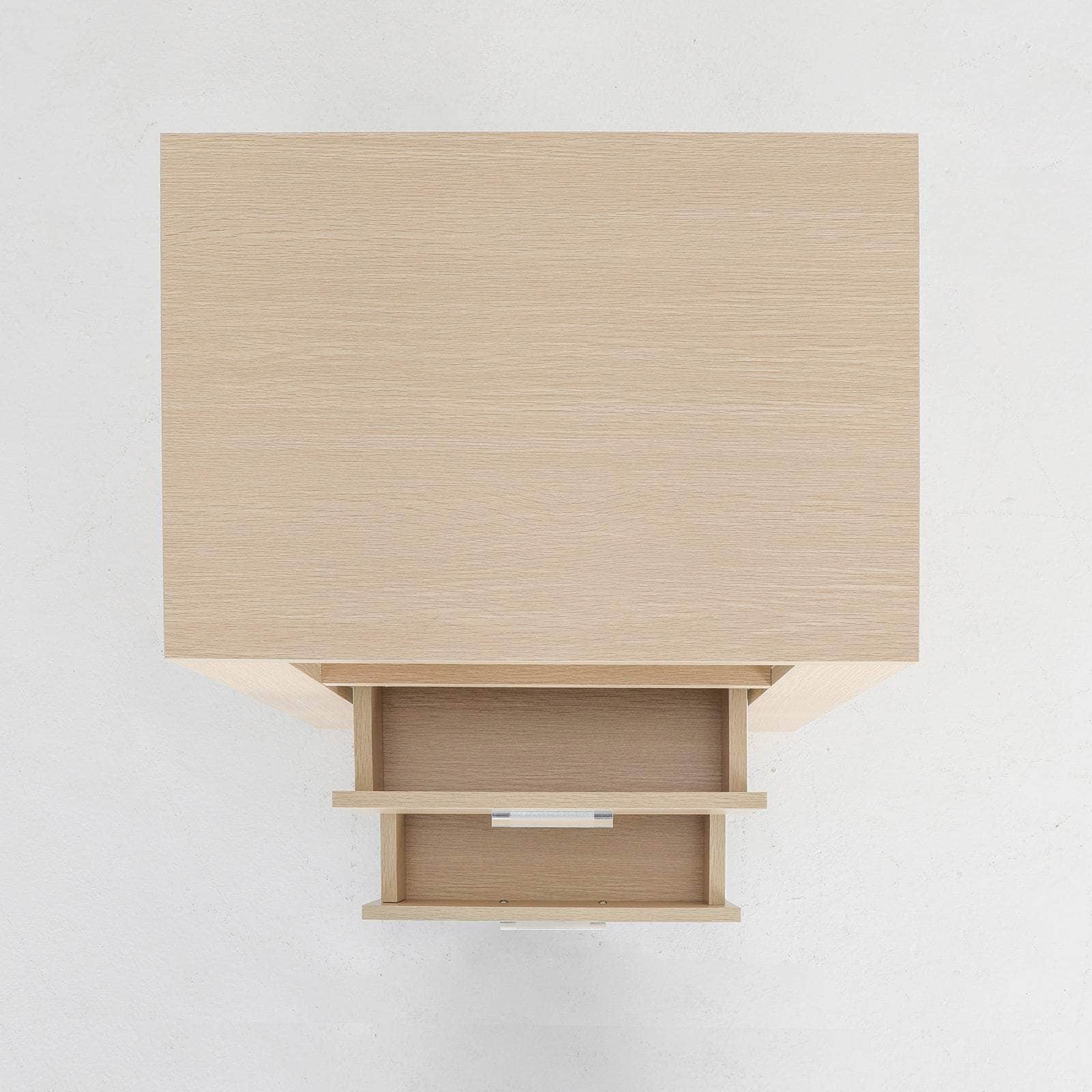 Zuri Oak Nightstand With 2 Drawers
