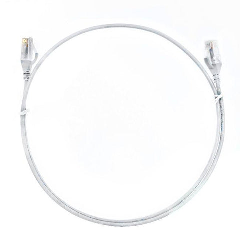 0.5m Cat 6 Ultra Thin Ethernet Network Cable. White