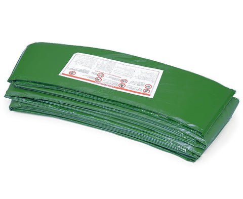 08Ft Trampoline Replacement Safety Pad And Net Round 6 Poles Green