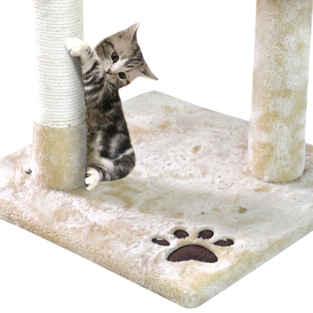 Pet Products 1.1M Cat Scratching Post Tree-Cream